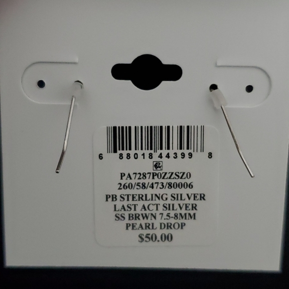 Giani Bernini Chocolate Cultured Freshwater Pearl Drop Earrings (7mm) - Picture 2 of 4